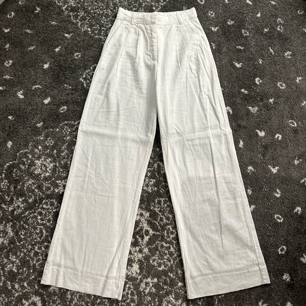 Abercrombie & Fitch White/Cream Trousers